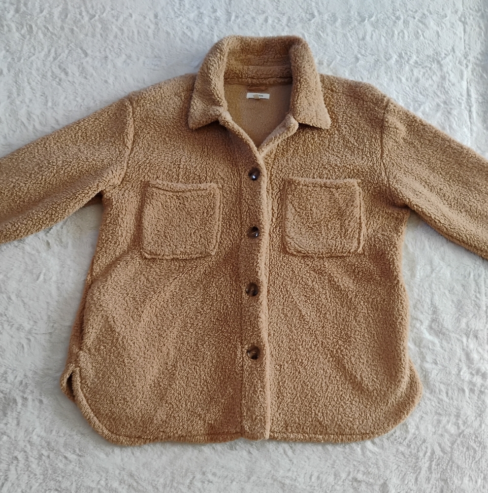 Maurices Button Down Sherpa Shacket